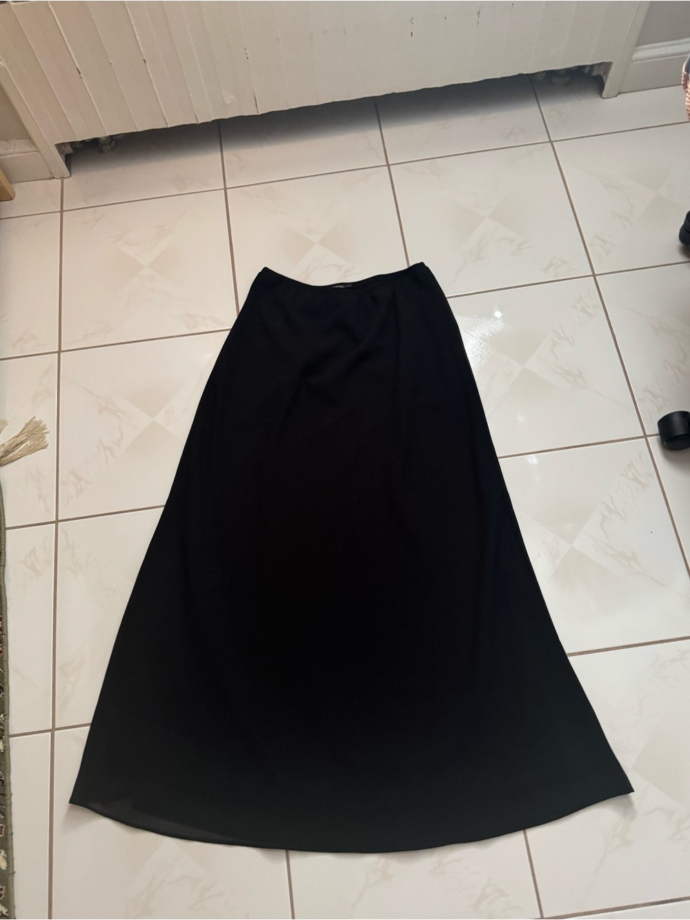 MSK Black A-Line Maxi Skirt